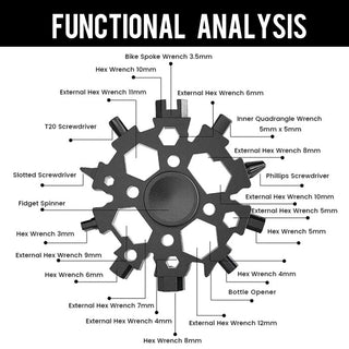 SAKER® 23-in-1 Snowflake Multitool