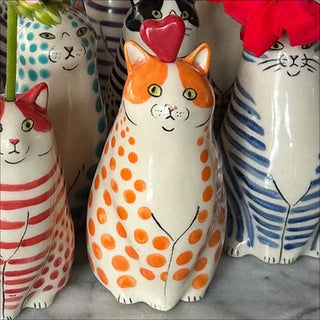 Sank Polka Dot Cat Vase