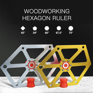 Saker Magnetic Aluminum Hexagon Ruler