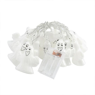 Saker Halloween Smiling Face Ghost String Lights