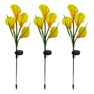 Multi-Color LED Solar Arum-lily Garden Lights