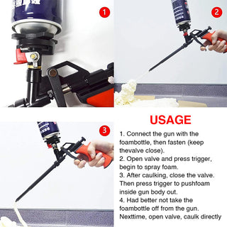 SAKER® Clean-Free Spray Foam Gun