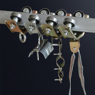 SAKER Angle Iron Track Hanging Wire Pulley