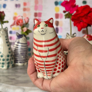 Sank Polka Dot Cat Vase