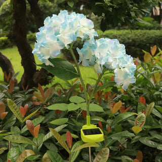 Solar-Powered Hydrangea Stake Light