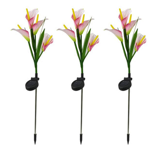 Multi-Color LED Solar Arum-lily Garden Lights