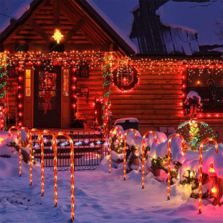 Christmas Candy Cane Pathway Lights