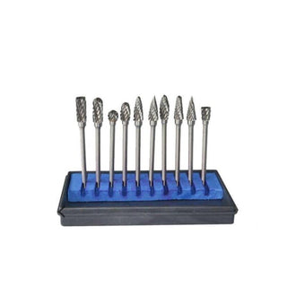 DOMOM 10pcs Tungsten Steel Grinding Head Set