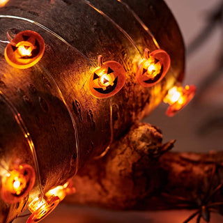 Grimace Pumpkin Halloween String Lights