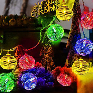 Metal Mesh Ball String Light