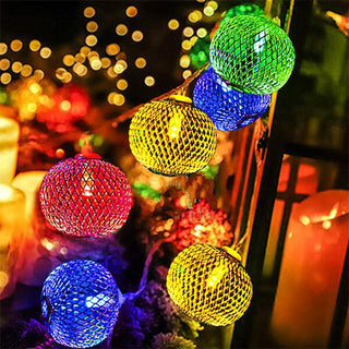 Metal Mesh Ball String Light