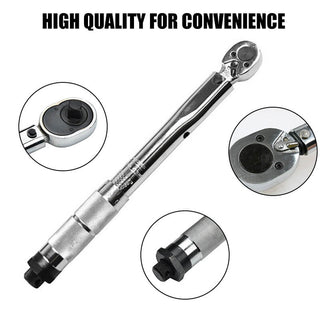 Saker Adjustable 1/4-Inch Drive Click Torque Wrench