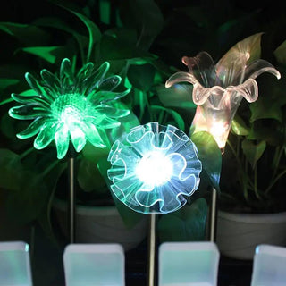 Solar-Powered Dandelion Lily Sunflower Light