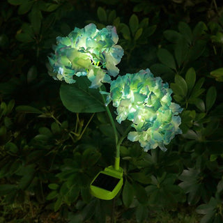 Solar-Powered Hydrangea Stake Light