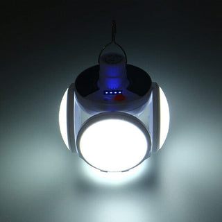 Solar Powered LED Folding Football Camping Lamp