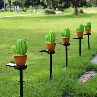 Solar-Powered Prickly Pear Light