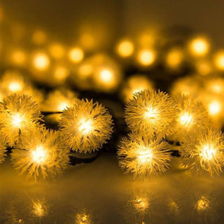 Solar-Powered Warm-White Dandelion Lights