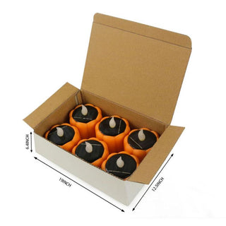 Solar Pumpkin Candles Lights, 6PCS