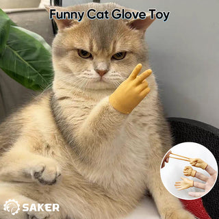 SAKER® Funny Cat Glove Toy