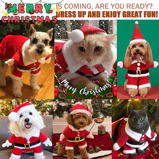 SAKER® Dog Cat Christmas Costume