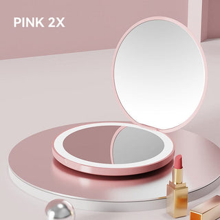 SAKER® LED Lighted Travel Makeup Mirror